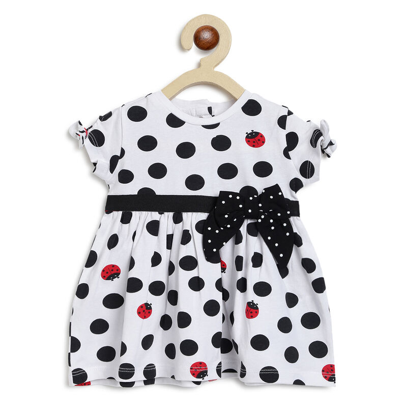 Girls Natural Printed Short Sleeve Dress image number 0